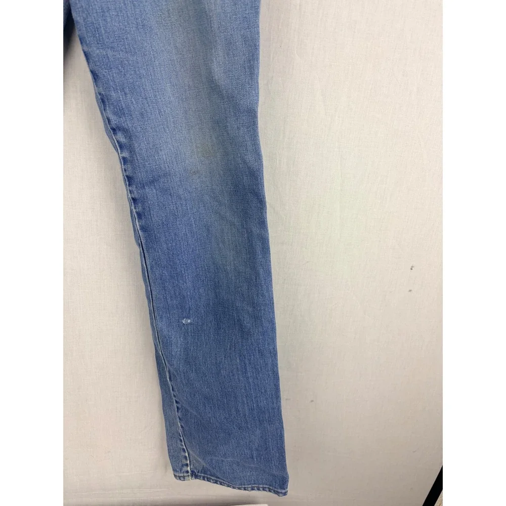 Vintage Wrangler Cowboy Cut Jeans Mens Blue Straight Leg Western Denim Pants